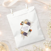 Herbst-Blume und Pampas-Grass-Hochzeit Geschenktütchen (Ausgeschnitten)