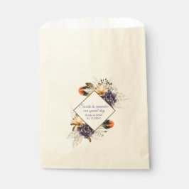 Herbst-Blume und Pampas-Grass-Hochzeit Geschenktütchen