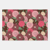 Herbst Blumen Dahlien Geschenkpapier Set (Vorderseite 2)