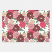 Herbst Blumen Dahlien Geschenkpapier Set (Vorderseite 2)
