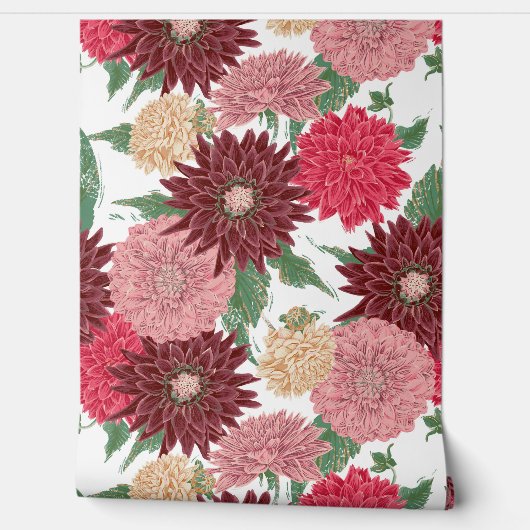 Herbst Blumen Dahlien Tapete (Abrollen)