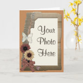 Herbst-Blumen Karte (Gelbe Blume)