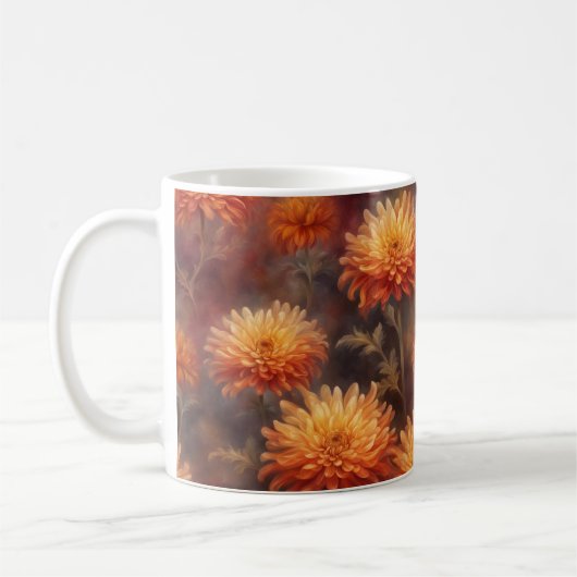 Herbst-Blumen-Tasse Kaffeetasse (Links)