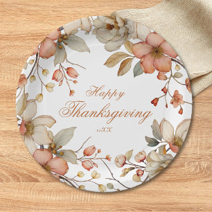 Herbst-Blumen-Thanksgiving Pappteller
