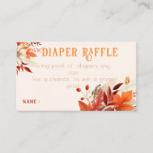 Herbst Blumendusche Babydusche Begleitkarte (Vorderseite)