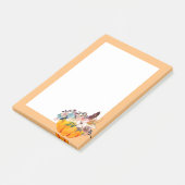 Herbst, Blumenkohl, Kürbis nach it Noten Post-it Klebezettel (angewinkelt)