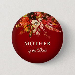 Herbst Blumenmutter der Braut Button