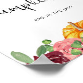 Herbst Blumenraten, wie viele Kürbis Poster (Ecke)