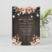 Herbst Blumenstrauß Einladung (Stehend Vorderseite)