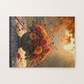 Herbst-Blumenstrauß Puzzle (Horizontal)