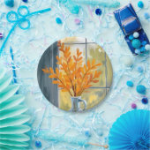 Herbst-Blumenvase Aquarell Pappteller (Party)