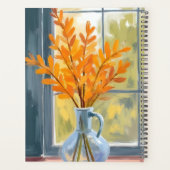 Herbst-Blumenvase-Aquarell Planer (Rückseite)