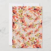 Herbst Blütensüß 16 Geburtstagskampagne Einladung (Rückseite)