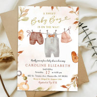 Herbst-Bohemien-Warmton-Jungenkleidung Baby-Shower