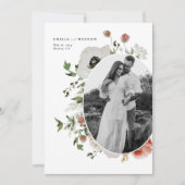 Herbst Bohemische florale Hochzeit im Herbst Save  The Date (Vorderseite)