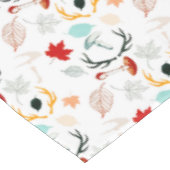 Herbst-Boho-Blätter fallen Wald Wasserfarbe Tischdecke (Schrägansicht)