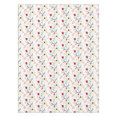 Herbst-Boho-Blätter fallen Wald Wasserfarbe Tischdecke (Vorderseite)