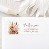 Herbst-Boho-Floral-Hochzeitadresse (Insitu)