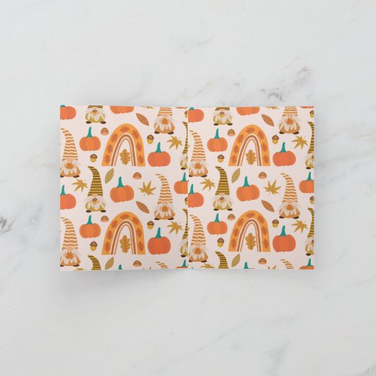 Herbst-Boho-Rainbow-Erntedank Einladung (Innenseite)