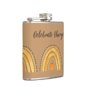 Herbst Boho Regenbogen-Flasche Flachmann (Rechts)