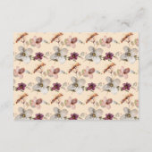 Herbst-Boho-Wildblume Begleitkarte (Rückseite)