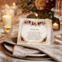 Herbst-Bordeaux-Sonnenblumen-Hochzeit