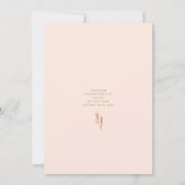 Herbst Botanische Grünpflanzen Bridal Dusche Einla Einladung (Rückseite)