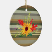 Herbst Bouquer Sonnenblume Herbst Dekorative Ornam Keramik Ornament (Rechts)