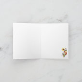 Herbst Bouquet Ernte Herbst Notecard Sonnenblumen (Innenseite)