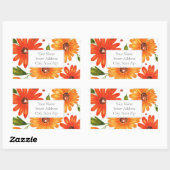 Herbst-Bouquet-Etiketten Rechteckiger Aufkleber (Blatt)