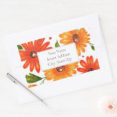 Herbst-Bouquet-Etiketten Rechteckiger Aufkleber (Umschlag)