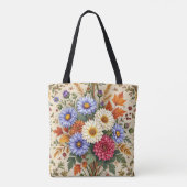 Herbst-Bouquet von Asters und Dahlias Tasche (Rückseite)