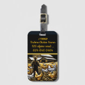 Herbst Brahma Chicken Bauer Gepäckanhänger (Vorderseite Vertikal)