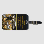 Herbst Brahma Chicken Bauer Gepäckanhänger (Vorderseite (Horizontal))