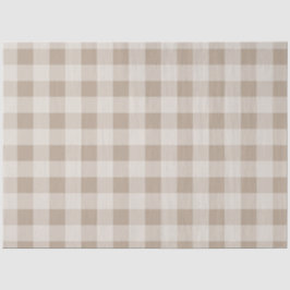 Herbst braune Taupe Kariertes Muster Seidenpapier