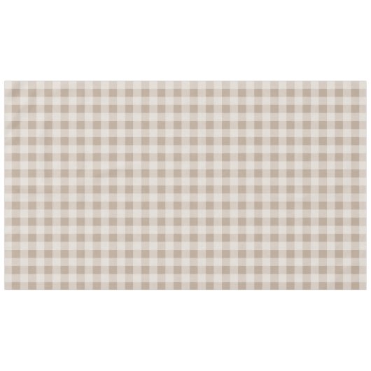 Herbst braune Taupe Kariertes Muster Tischdecke (Vorderseite (Horizontal))