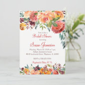 Herbst Brautparty, Babydusche Einladung (Stehend Vorderseite)