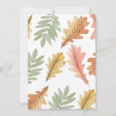 Herbst Brautparty einladen, Pumpkin einladen, Herb Einladung (Rückseite)