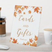 Herbst-Brautparty-Karten und -Geschenke Sockelschild (In SItu)