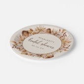 Herbst-Brautparty-Papierplatte Pappteller (Schrägansicht)