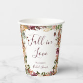 Herbst-Brautparty Pappbecher (Vorderseite)