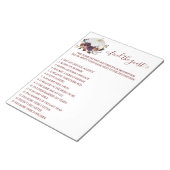 Herbst Brautparty Pumpkin Finde Gast Notizblock (angewinkelt)