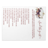 Herbst Brautparty Pumpkin Finde Gast Notizblock (Vorderseite)