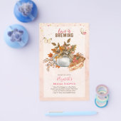 Herbst Brautparty Tee Party lädt ein Flyer (Einzeln)