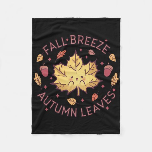 Herbst Breeze Herbst Blätter Ahornleaf Fleecedecke (Vorderseite)