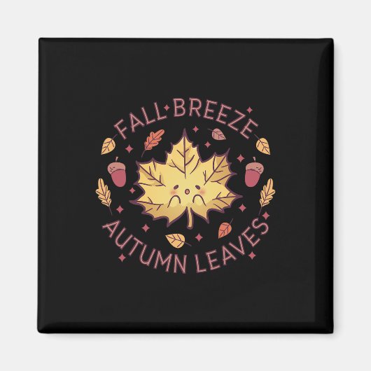 Herbst Breeze Herbst Blätter Ahornleaf Magnet (Vorne)