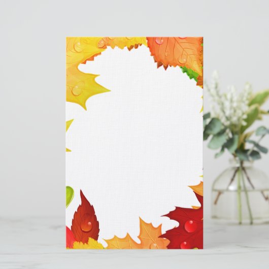 Herbst Briefpapier (Stehend Vorderseite)