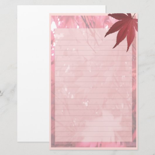 Herbst Briefpapier (Vorne/Hinten)