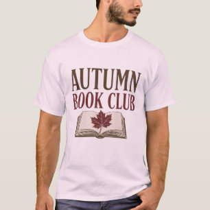 Herbst-Buchclub Vintage-Herbstleser-Design T-Shirt