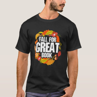 Herbst Bücherliebhaber Leser Thanksgiving Lesebeda T-Shirt